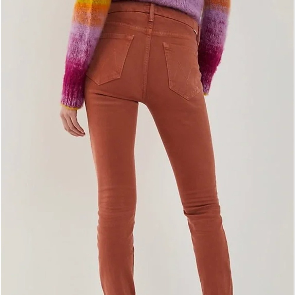 Mother The Looker Ankle Fray‎ in Coconut Shell Terracotta Size 29 - Picture 2 of 14